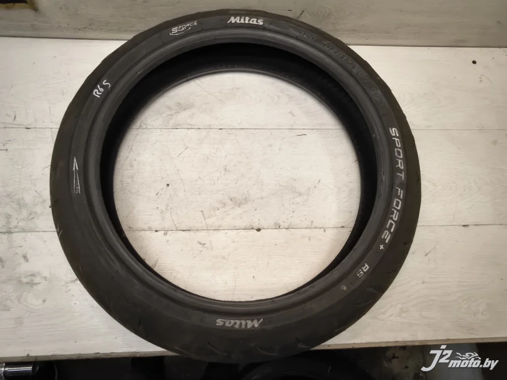Мотошина Mitas Sport Force (дата выпуска 03/25) 120/70-17 Yamaha R6 2003-2005